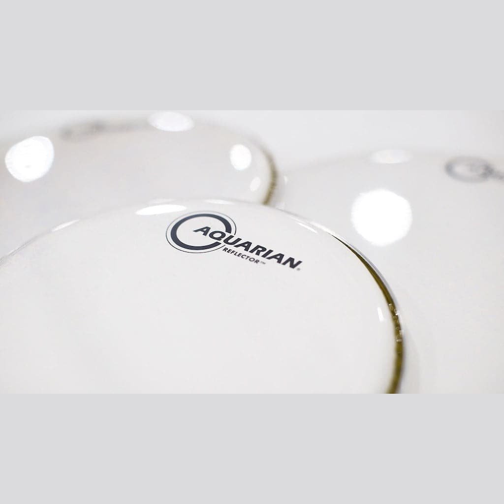 Aquarian Ice White Reflector Drumhead 16In