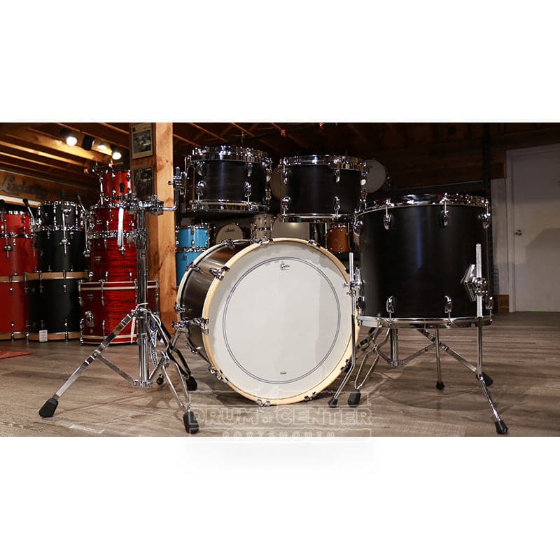 Gretsch Brooklyn 4pc Euro Drum Set Satin Dark Ebony