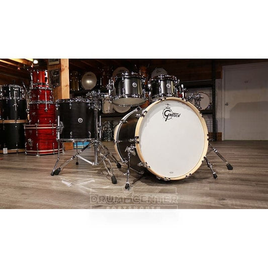 Used Gretsch Brooklyn 4pc Euro Drum Set Satin Dark Ebony