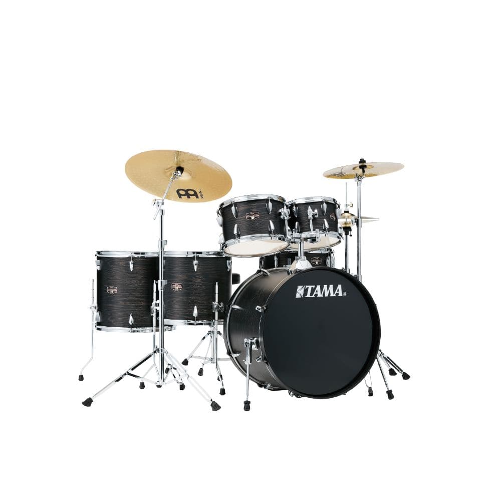 Tama Imperialstar 6pc Complete Kit w/ Meinl HCS Cymbals Black Oak Wrap - IE62CBOW