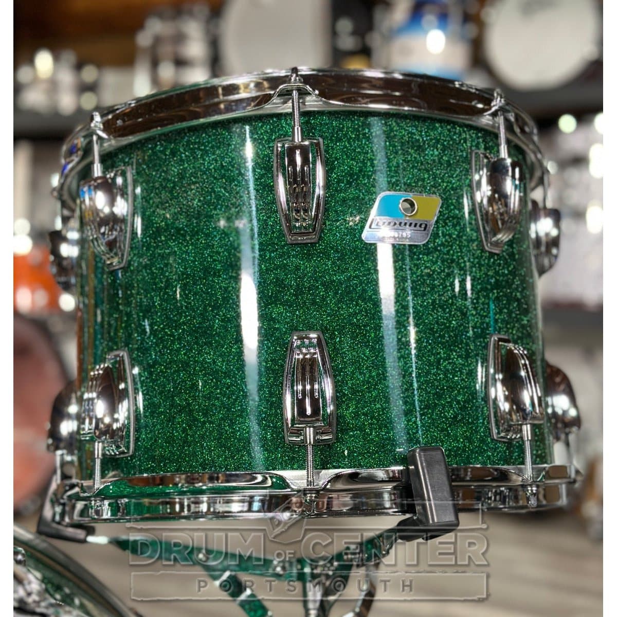 Ludwig Vistalite 4pc Drum Set Green Sparkle - DCP Exclusive!
