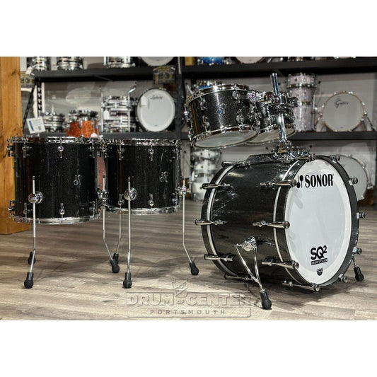 Sonor SQ2 Beech 5pc Drum Set Black Sparkle Gloss | 1029380-2