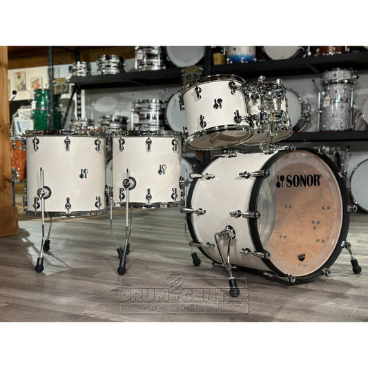 Sonor SQ2 Medium Birch "Sonorlite" Formula 5pc Drum Set Creme White