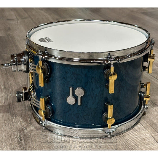 Sonor SQ2 Maple 3pc Drum Set Birdseye Azure Gloss w/Chrome & Gold Hardware