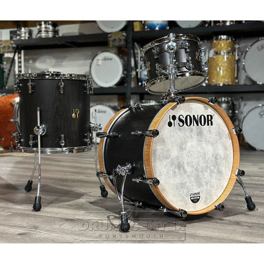 Sonor SQ2 Birch/Maple 3pc Drum Set Vintage Onyx Semi Gloss