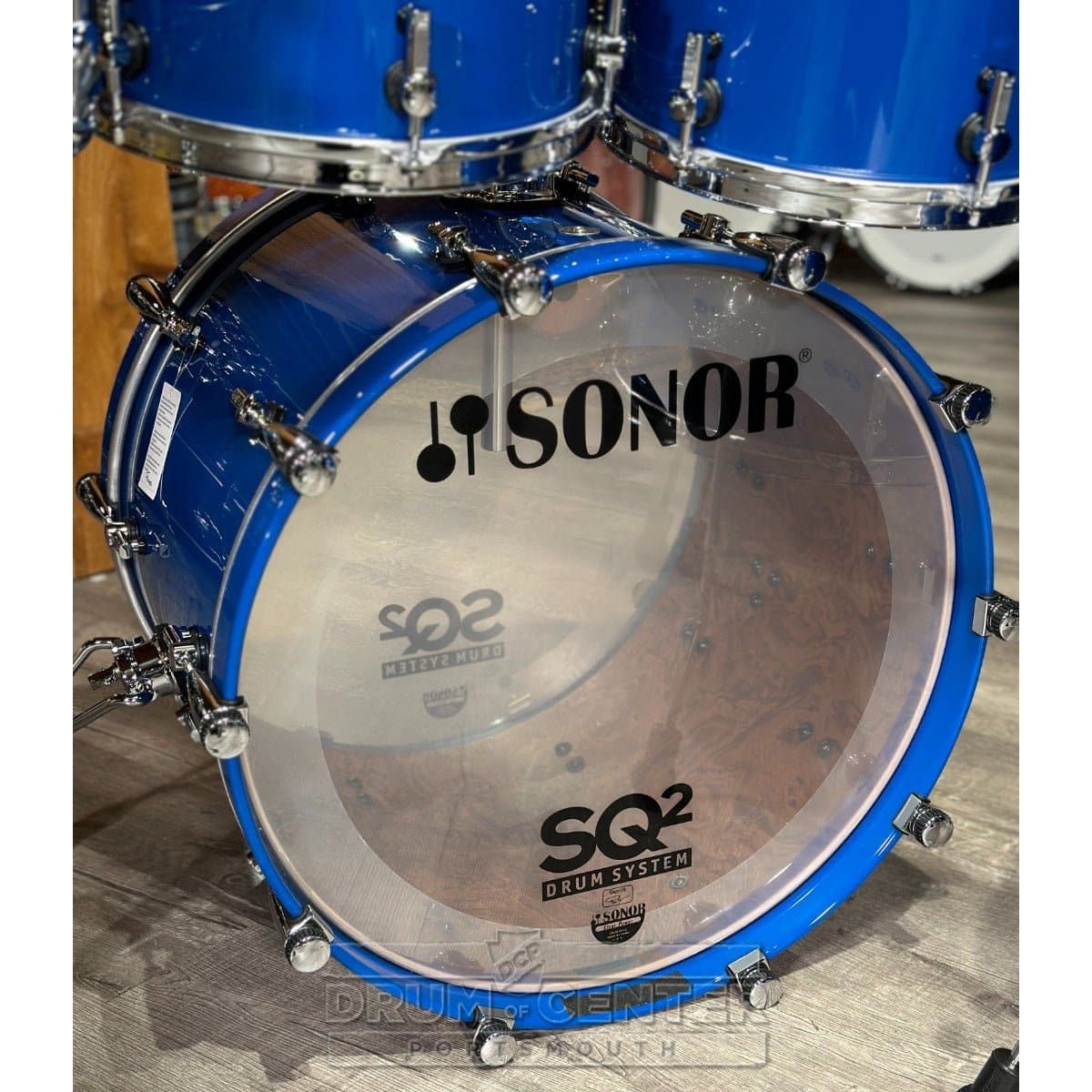 Sonor SQ2 Birch/Maple 6pc Drum Set Gentian Blue
