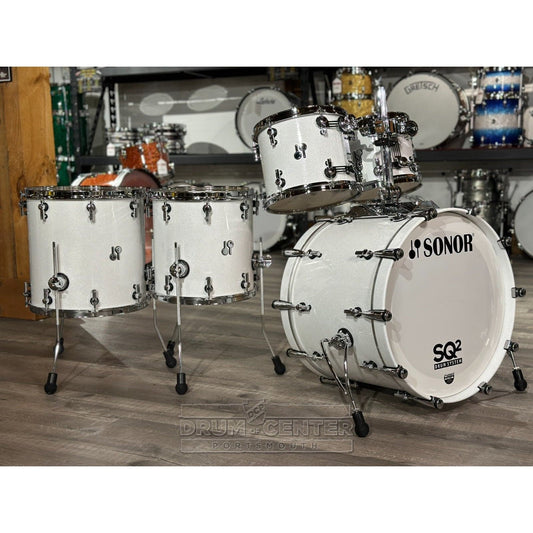 Sonor SQ2 Birch 5pc Drum Set White Sparkle Gloss