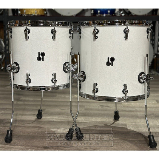 Sonor SQ2 Birch 5pc Drum Set White Sparkle Gloss