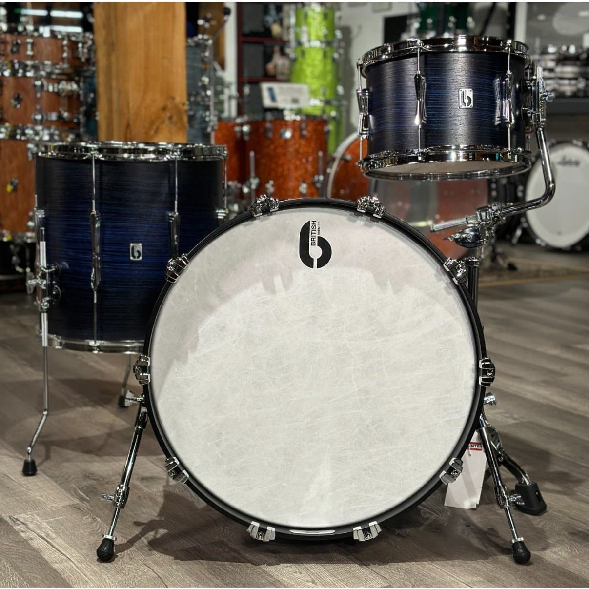 British Drum Co Lounge Club 3pc Drum Set w/22BD Carnaby Blue