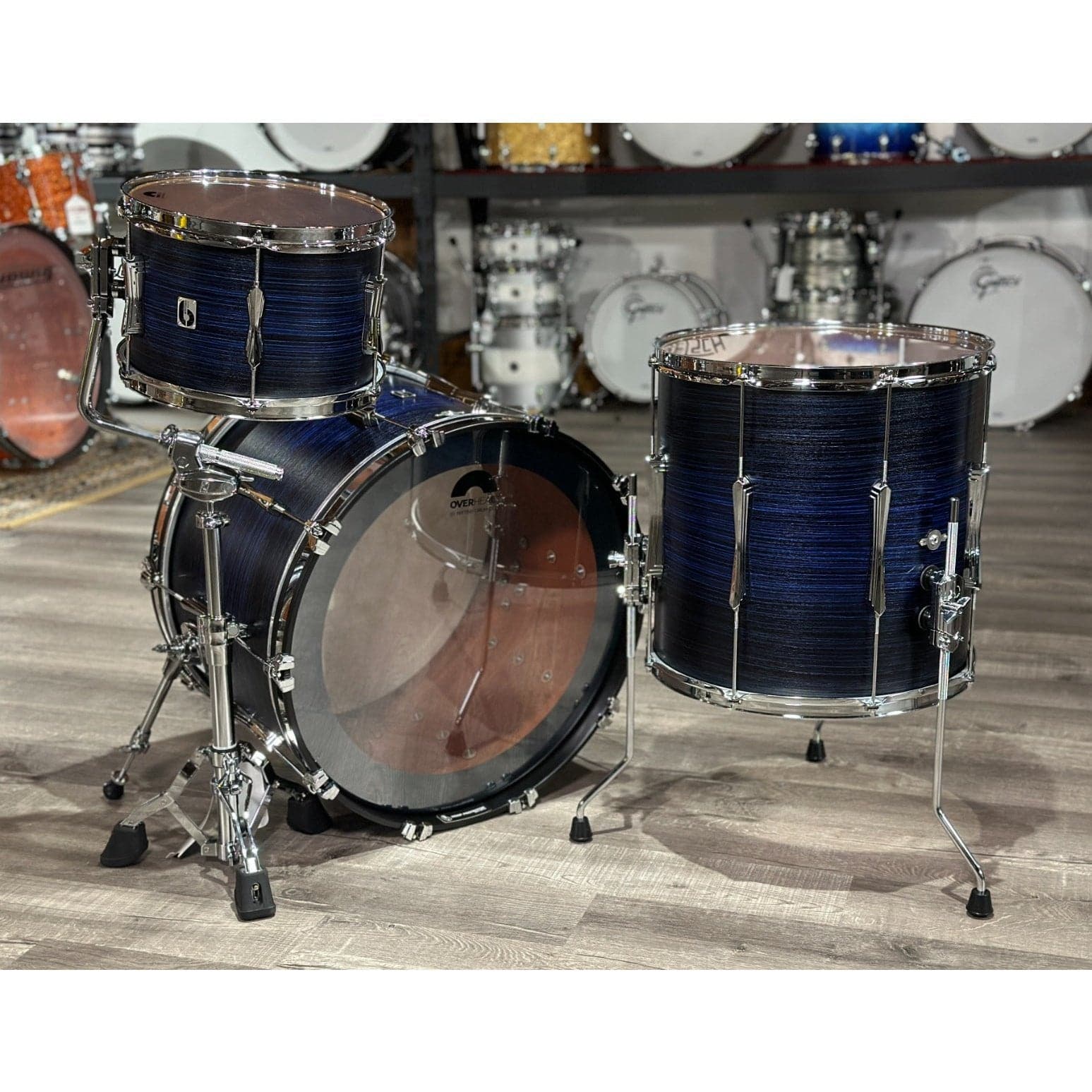 British Drum Co Lounge Club 3pc Drum Set w/22BD Carnaby Blue