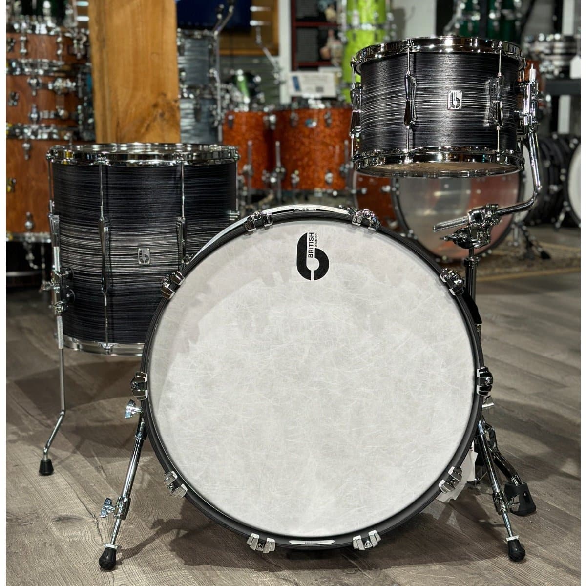 British Drum Co Lounge Club 3pc Drum Set w/22BD Carnaby Knight