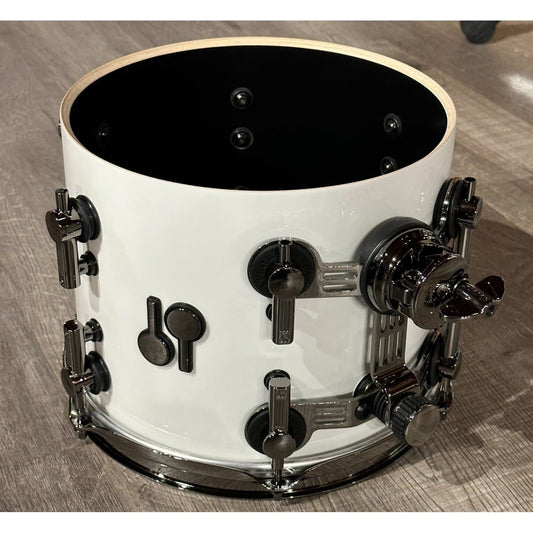 Sonor SQ2 Beech/Maple 5pc Drum Set Solid White Gloss w/Black Hardware