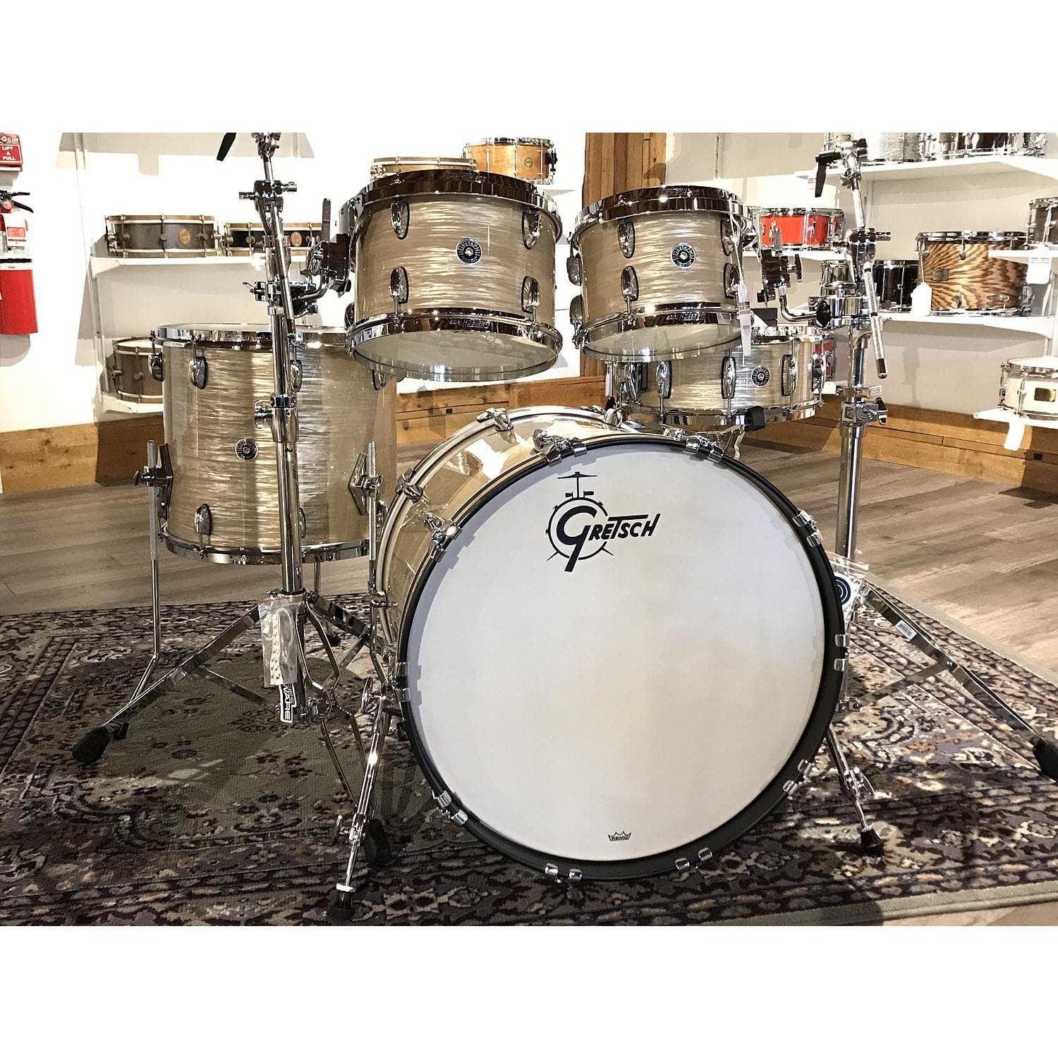 Gretsch Brooklyn 5pc Euro Drum Set Creme Oyster