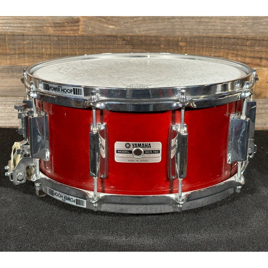 Vintage Yamaha Recording Custom Snare Drum 14x6.5 - Cherry Wood