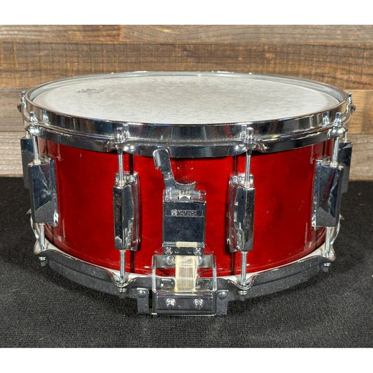Vintage Yamaha Recording Custom Snare Drum 14x6.5 - Cherry Wood