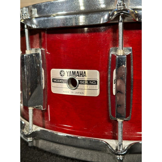 Vintage Yamaha Recording Custom Snare Drum 14x6.5 - Cherry Wood
