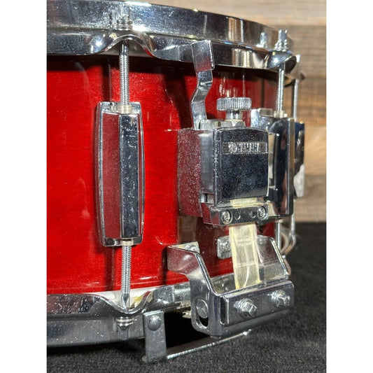 Vintage Yamaha Recording Custom Snare Drum 14x6.5 - Cherry Wood