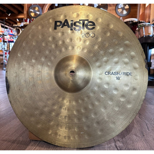 Used Paiste 200 Crash/Ride Cymbal 18"