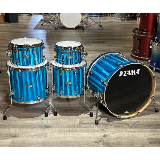 Used Tama Starclassic Performer 5pc Drum Set Sky Blue Aurora
