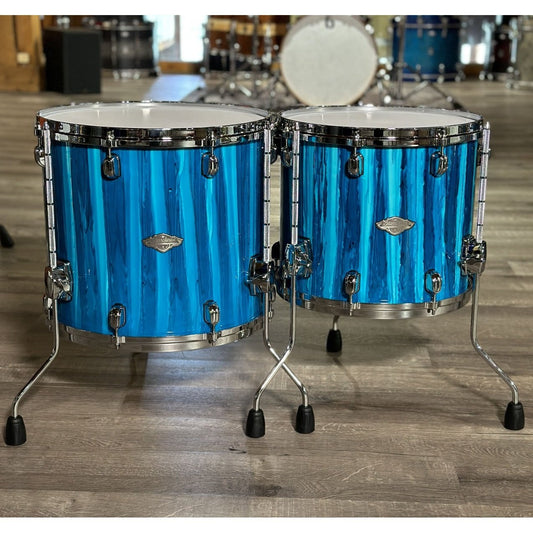 Used Tama Starclassic Performer 5pc Drum Set Sky Blue Aurora