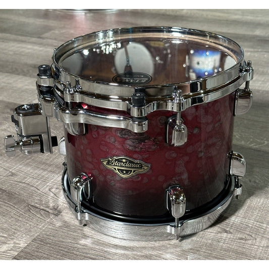 Used Tama Starclassic Walnut/Birch 4pc Drum Set Molten Dark Raspberry Fade