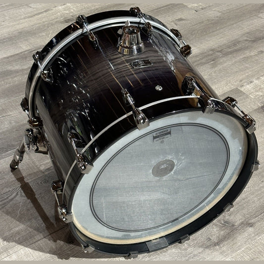 Used Yamaha Live Custom Oak 5pc Drumset Black Shadow Sunburst