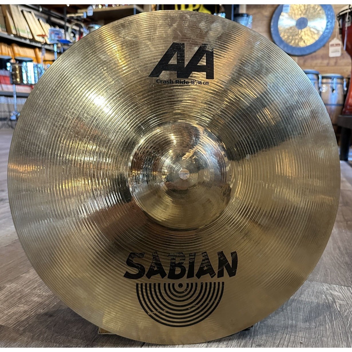 Used Sabian AA Crash Ride Cymbal 18"