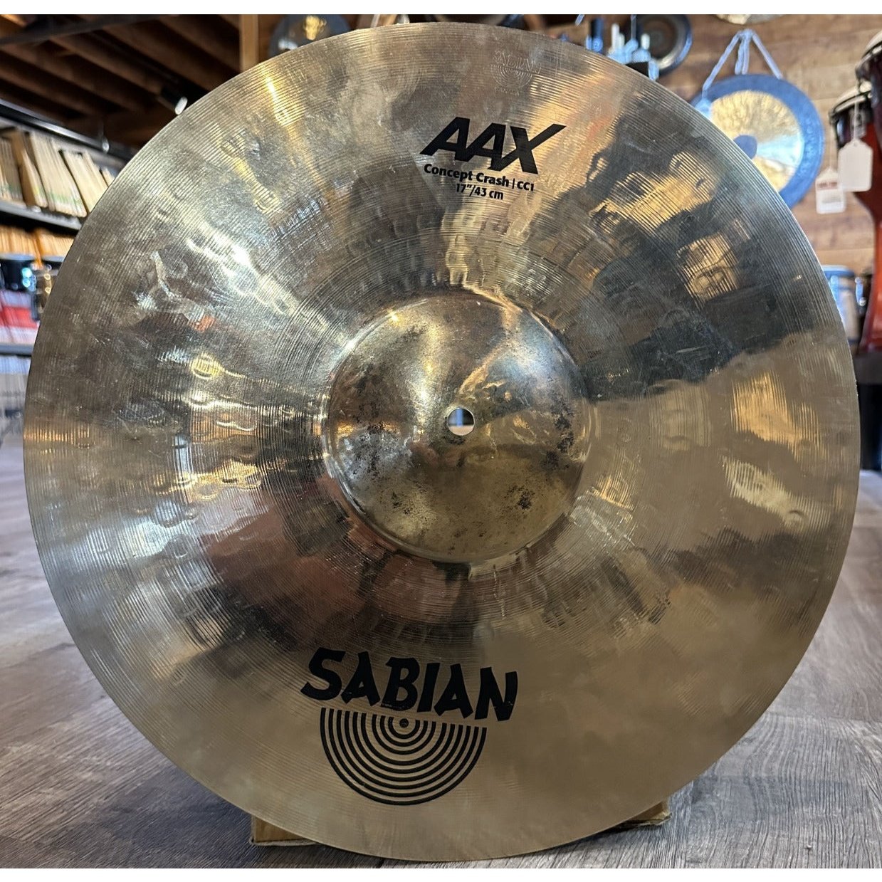 Used Sabian AAX Concept Crash Cymbal 17" Brilliant
