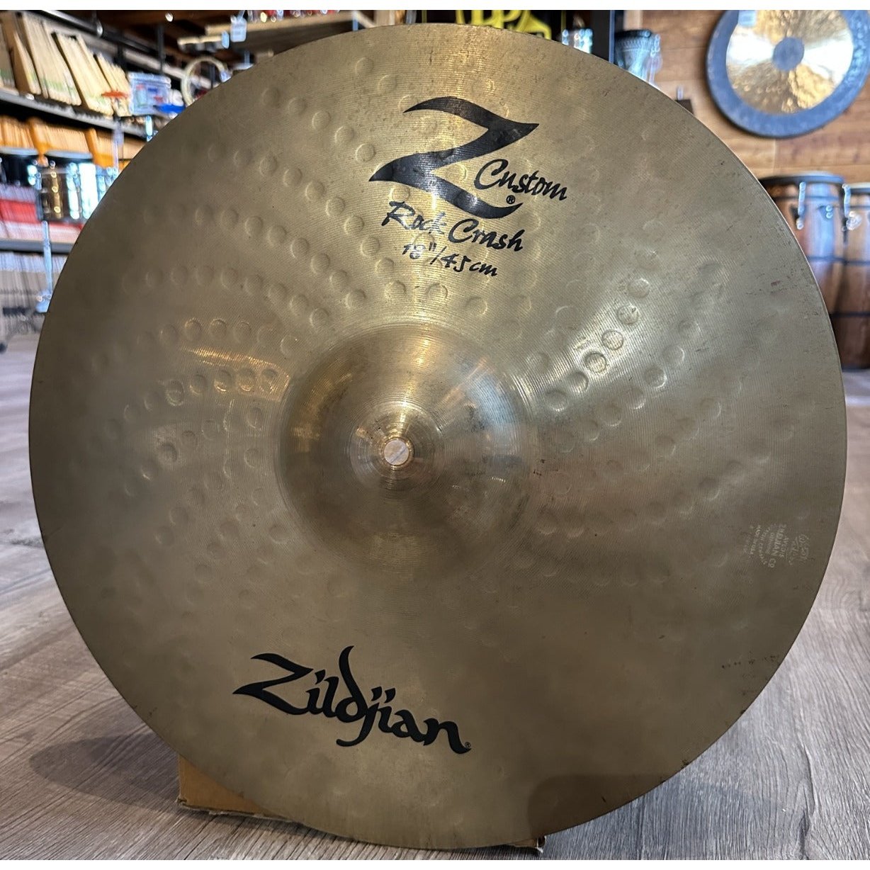 Used Zildjian Z Custom Rock Crash Cymbal 18"