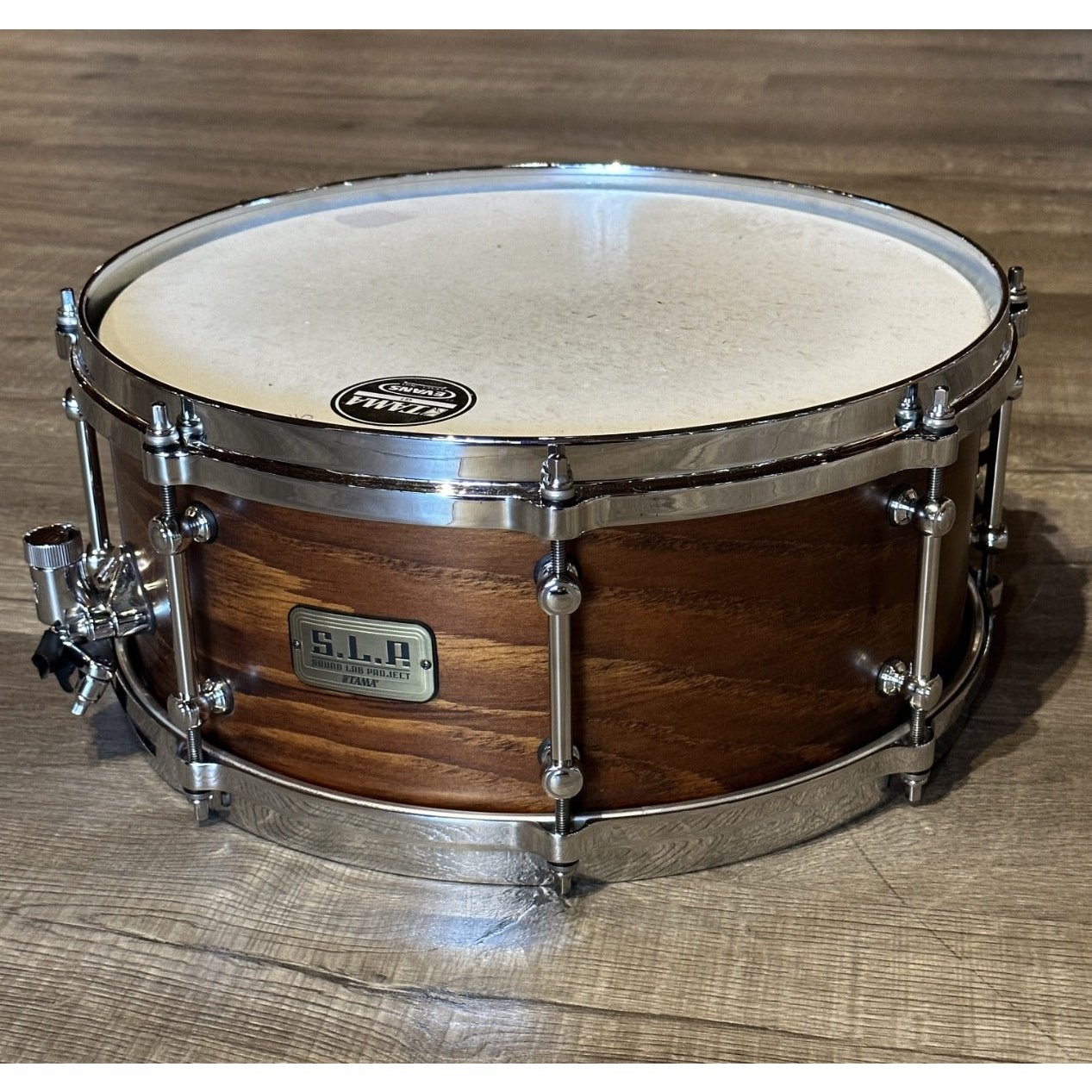 Used Tama SLP Fat Spruce Snare Drum 14x6