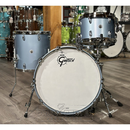 Gretsch Brooklyn 4pc Classic Drum Set Satin Ice Blue Metallic