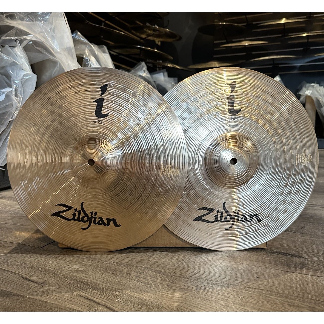 Used Zildjian I Family Hi Hat Cymbals 14"