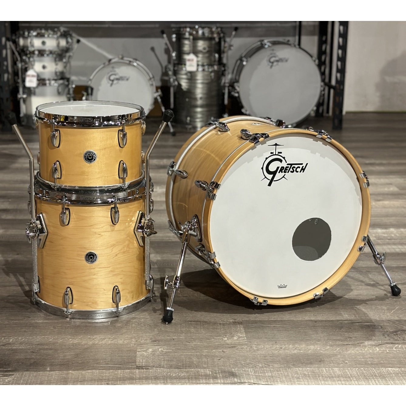 Used Gretsch Brooklyn 3pc Drum Set Satin Natural