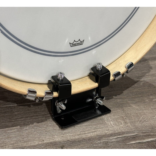 Used Gretsch Brooklyn 3pc Drum Set Satin Dark Ebony w/ Natural Hoops