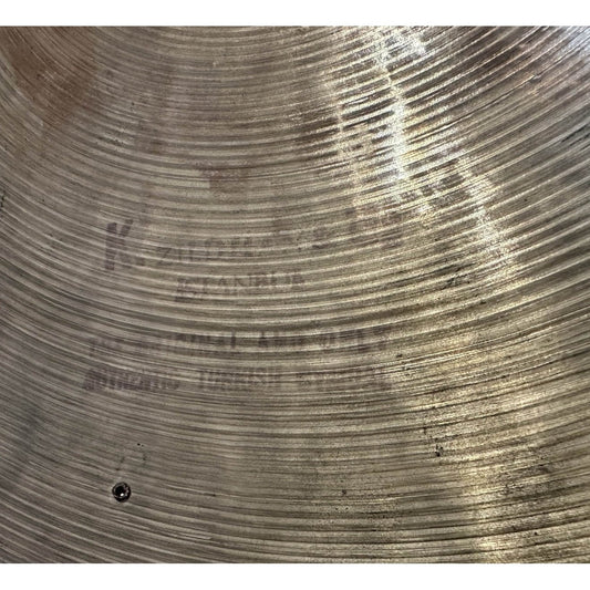 Used Vintage K Istanbul Zildjian Medium Cymbal w/Rivets 18 - 1728 grams