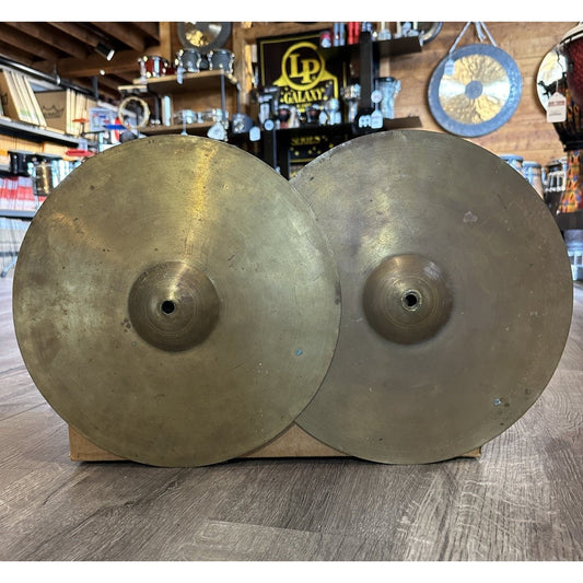 Used Vintage Leedy Hi Hat Cymbals 12