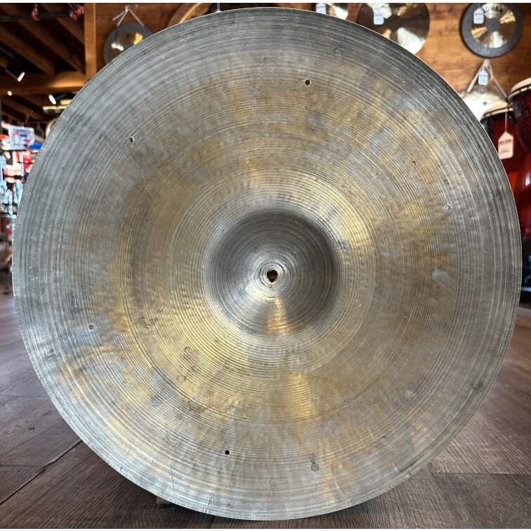 Used Vintage Zildjian Crash/Ride Cymbal 18" Drilled for Rivets