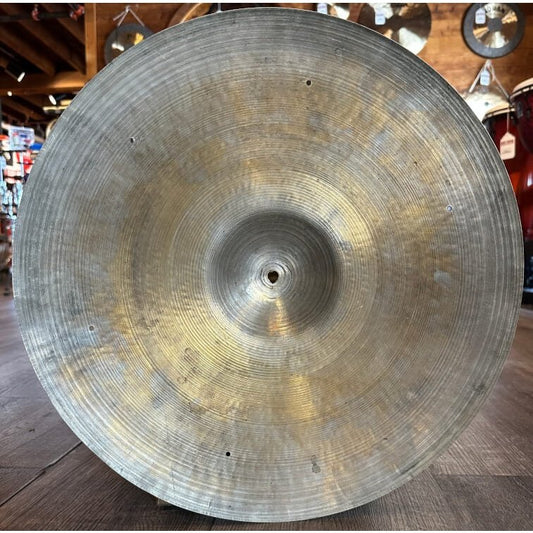 Used Vintage Zildjian Crash/Ride Cymbal 18" Drilled for Rivets