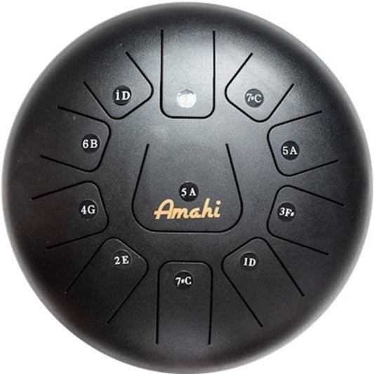 Amahi Steel Tongue Drum 12 - Black