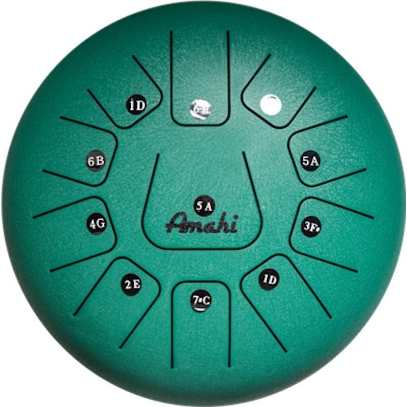 Amahi Steel Tongue Drum 12 - Green