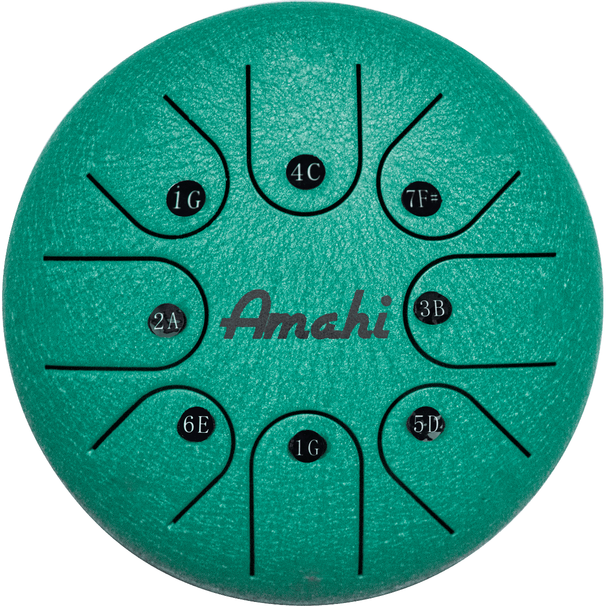 Amahi Steel Tongue Drum 6 - Green