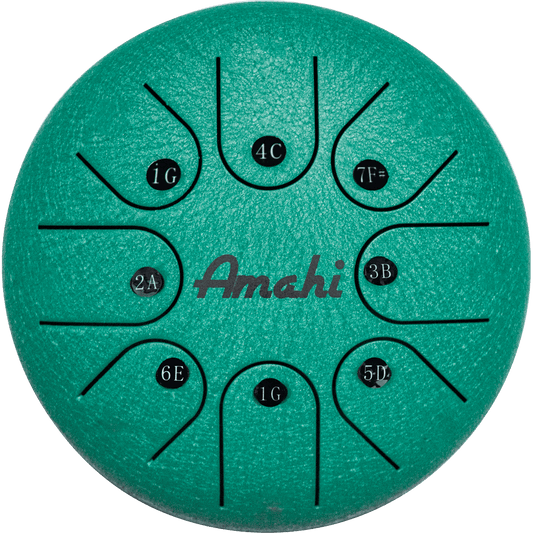 Amahi Steel Tongue Drum 6 - Green