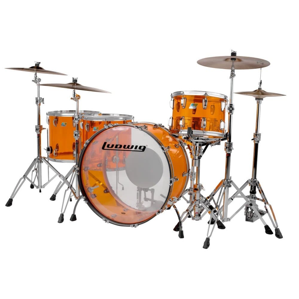 Ludwig Vistalite 5pc Zep Drum Set Amber