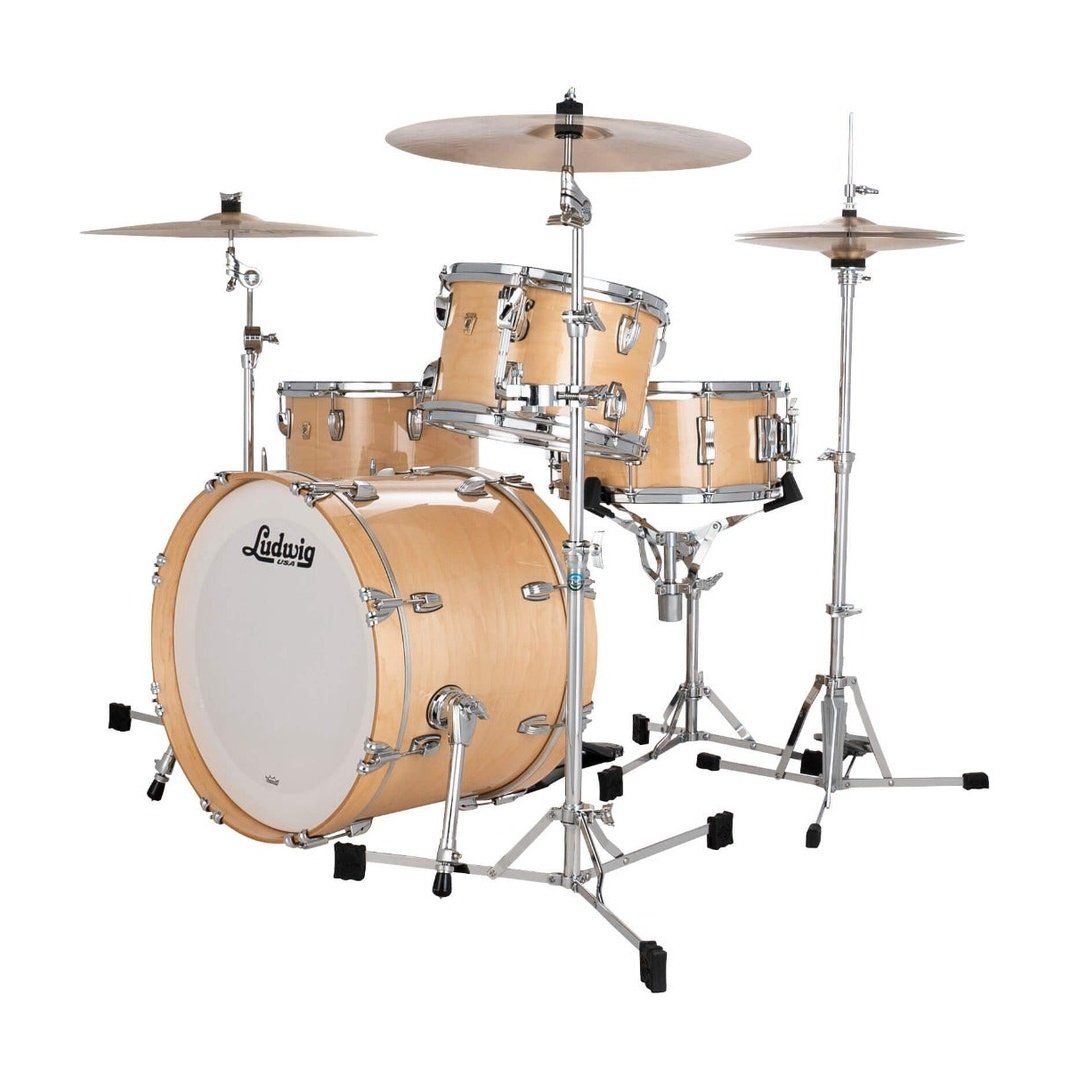 Ludwig Classic Maple 3pc Downbeat Drum Set Natural
