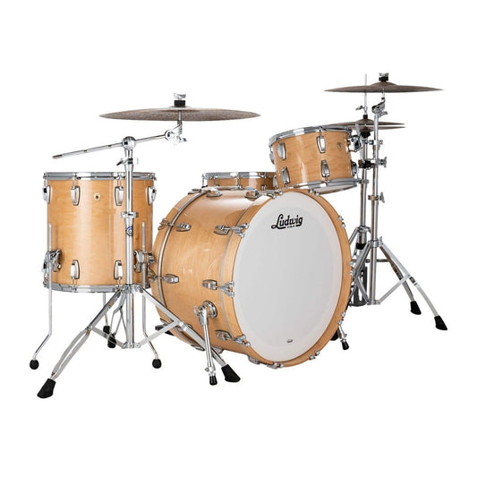 Ludwig Classic Maple 3pc Pro Beat Drum Set Natural