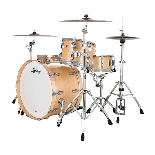 Ludwig Classic Maple 3pc Pro Beat Drum Set Natural