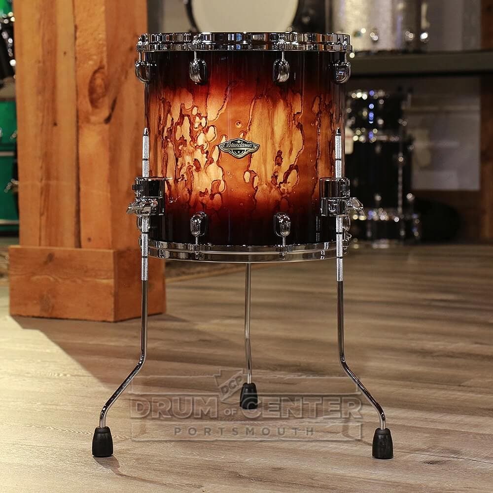 Tama Starclassic Walnut/Birch Floor Tom 14x14 Molten Brown Burst