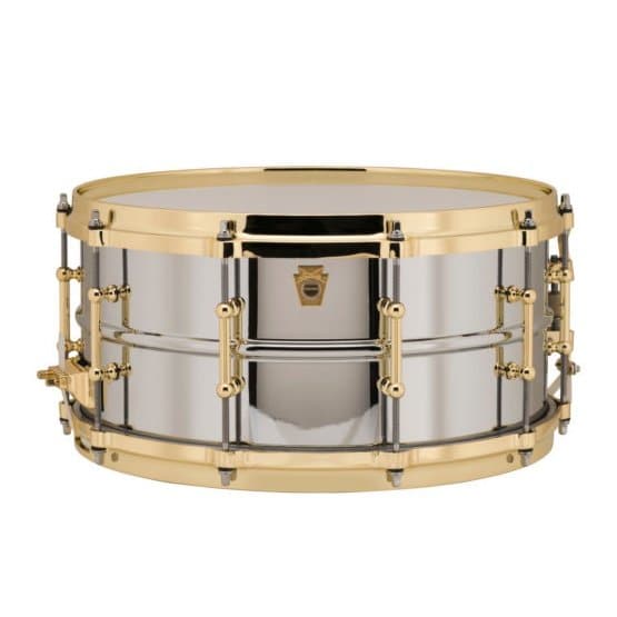 Ludwig LB402BBTWM Supraphonic Chrome Over Brass Snare Drum w/Brass Trim & P86 14x6.5