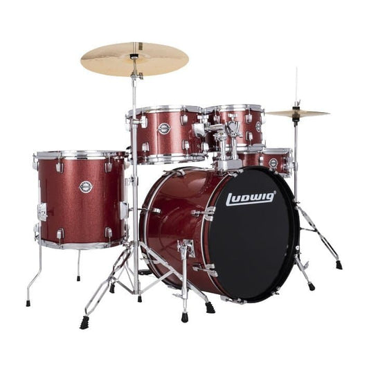 Ludwig Accent Fuse Drum Set with Hardware and Cymbals