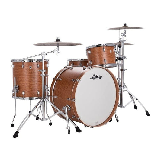 Ludwig 22 Neusonic Fab Drum Set Satinwood w/Elite Spurs